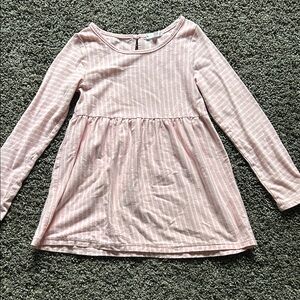 Carter's Light Pink Striped Long Sleeve Top